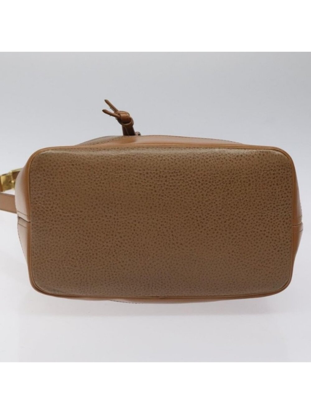 Authentic Christian Dior Shoulder Bag Leather Brown Gold - Picture 12 of 16